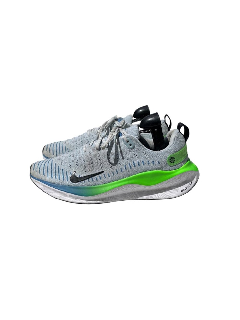 Nike React Infinity Run Flyknit 3 Gray & Green Mens Running Shoes Size 9